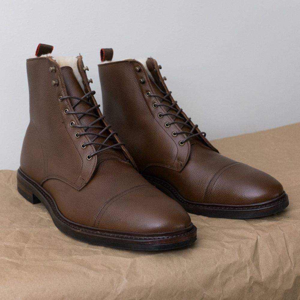 Allen Edmonds - First Avenue Brown Grain Shearling